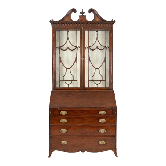 18th Century Georgian Secretaire Bookcase For Sale