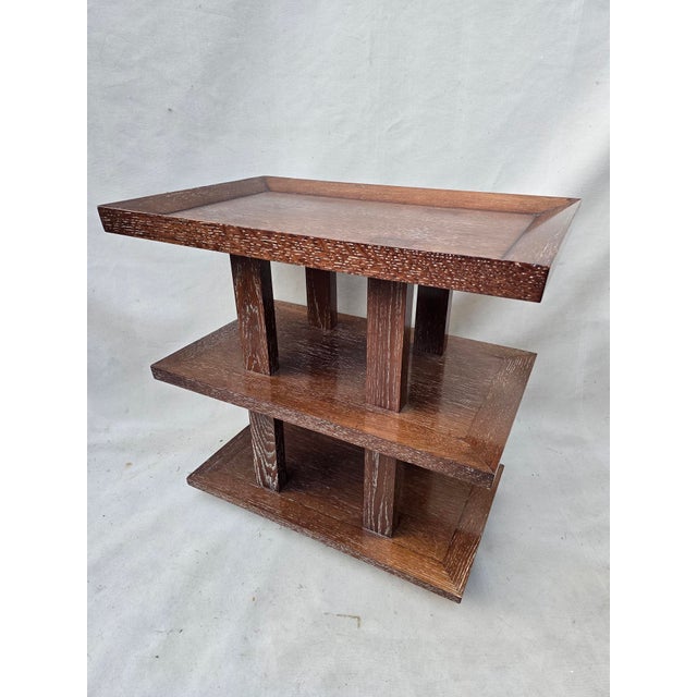 Auburn 1980s Three Tiered Macassar Side Table For Sale - Image 8 of 9