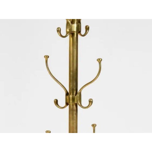 Art Nouveau Brass Coat Rack, 1890s For Sale - Image 4 of 5
