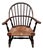 Antique Paine Furniture Co. Boston Child's Windsor Armchair With Original Rush Seat For Sale