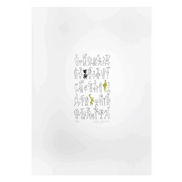 Leo Guida, Signals, Screen Print, 1970s For Sale