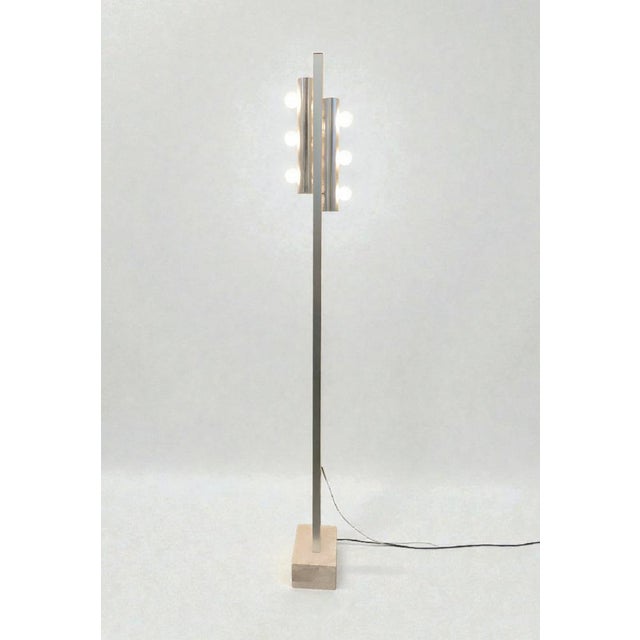 6-Light Floor Lamp with Marble Base from Targetti, 1970 For Sale - Image 10 of 13