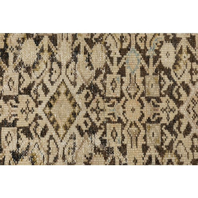 Antique 19th Century Malayer Rug, Muted Wool Gallery Runner For Sale In New York - Image 6 of 11