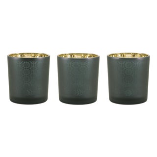 Geometric Patterned Votive Holder (Set of 3) For Sale