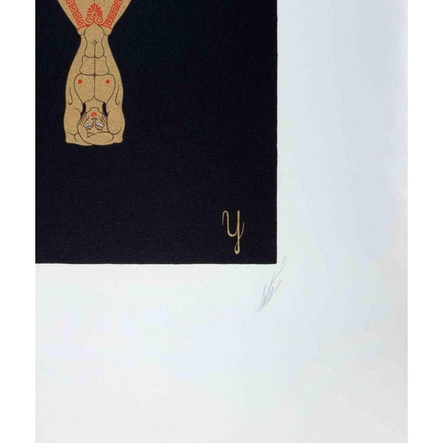 Letter y - from the suite letters of the alphabet is a contemporary artwork realized by erté (romain de tirtoff)....