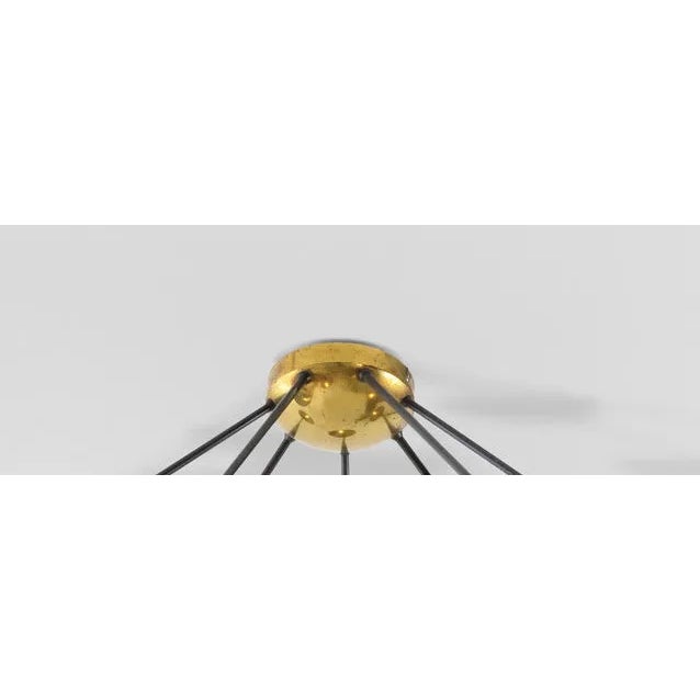 1960s Vintage Italian Stilnovo Chandelier Model 1036 For Sale - Image 5 of 6