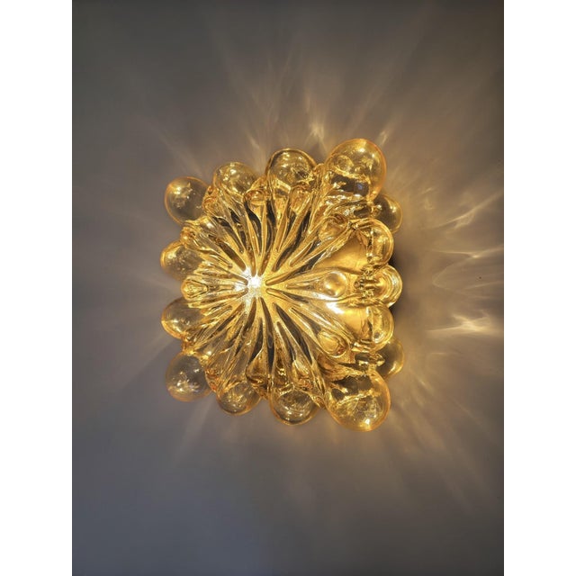 Mid-Century Bubble Glass Wall Lamp attributed to Helena Tynell, Limburg, Germany, 1970s For Sale - Image 17 of 18