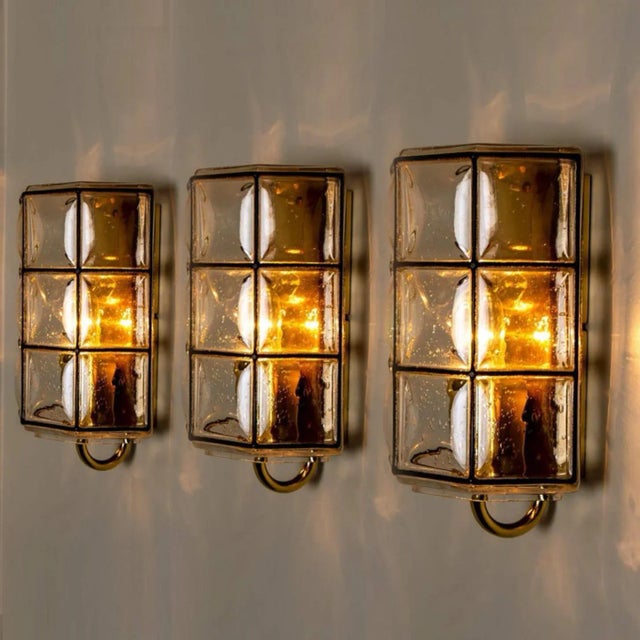 Iron and Bubble Glass Wall Lamps from Limburg, Germany, 1960s, Set of 2 For Sale - Image 12 of 13