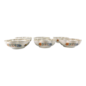 1940s Raynaud Et Cie Limoges Lot of Six Berry Bowls in Vieux Chine - Set of 6