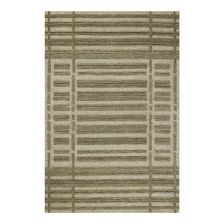Chris Loves Julia x Loloi Bradley Sage / Olive 8'-6" x 11'-6" Area Rug For Sale
