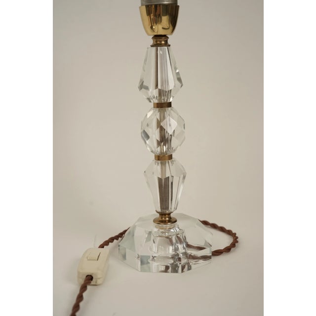 Glass French Cut Glass Table Lamp, 1920s For Sale - Image 7 of 13