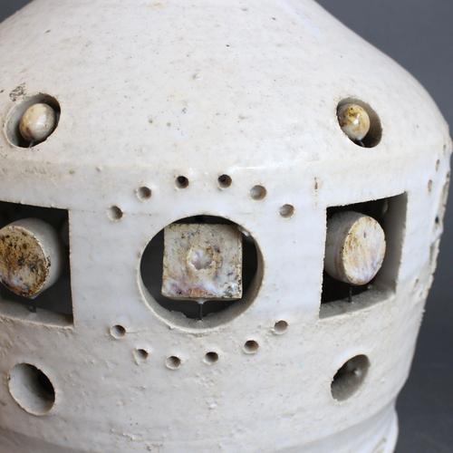 Vintage French Ceramic Table Lamp attributed to Georges Pelletier, 1970s For Sale - Image 13 of 18