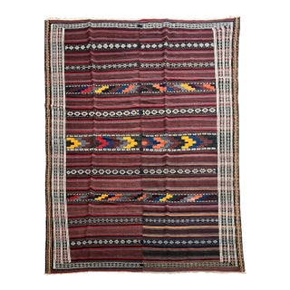 Vintage Handwoven Persian Kilim Rug 6'9" X 10'2" For Sale