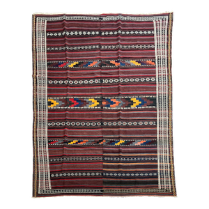 Vintage Handwoven Persian Kilim Rug 6'9" X 10'2"
