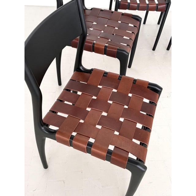 Italian Dining Chairs by Piero Palange and Werther Toffoloni, 1970s, Set of 6 For Sale - Image 14 of 17