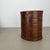 Vintage Patchwork Paper Bin Basket in Leather the style of Auböck, Germany, 1960s For Sale - Image 4 of 18