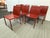 Italian Italian Oxblood Leather Dining Side Chairs, Set of Eight For Sale - Image 3 of 12