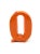 Ceramic Space Age Orange Q Letter Shaped Ceramic Solifleur Vase by Marcel Radureau, 1970 For Sale - Image 7 of 12