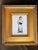 2020s 2026 Elle Yount Classical Sculpture Bust on Pedestal Painting in Black on White in Gold Plein Air Frame For Sale - Image 5 of 5