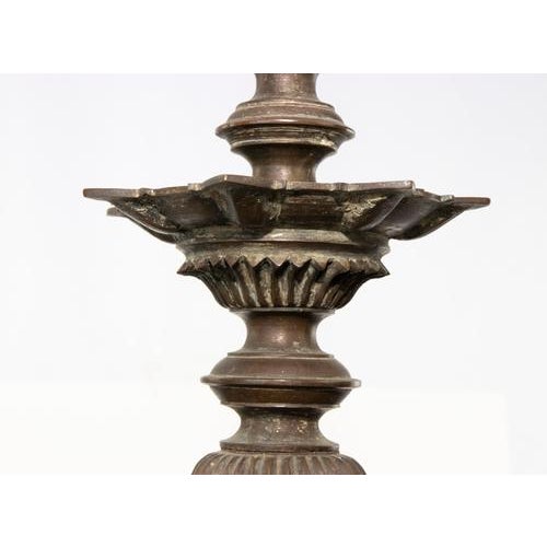 Modern Bronze Oil Lamp from Aceh, Indonesia, 20th Century For Sale - Image 5 of 8