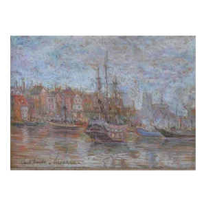 Boats in the Harbor by Paul-Emile Pissaro
