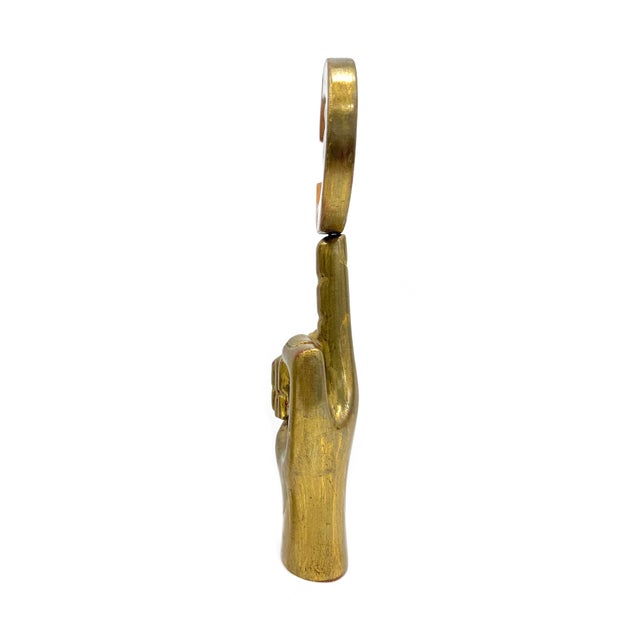 1970s 1970s Pedro Friedeberg, Mano Luna (Rare Giltwood Sculpture) For Sale - Image 5 of 5
