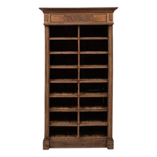 1900s Belgian Neoclassical-Style Wooden Filing Cabinet For Sale