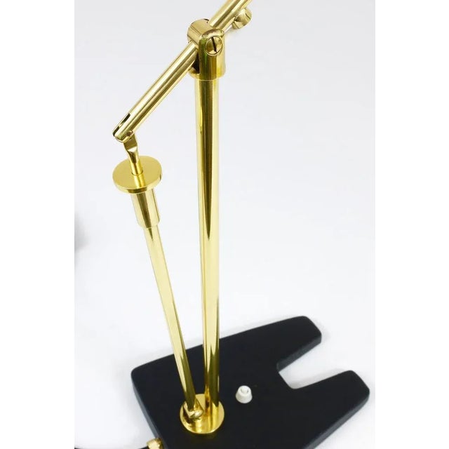 Mid-Century Brass Table Lamp by Angelo Lelli, Italy, 1950s For Sale - Image 6 of 12