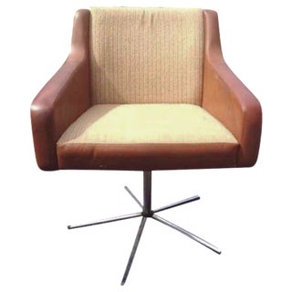 German Mid-Century Swivel Lounge Chair For Sale