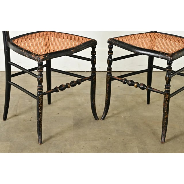 French Pair of 19th Century Opera Chairs | Chairish