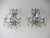 1920s Italian Rococo Green Crystal Prisms 3 Light Sconces - a Pair For Sale - Image 11 of 11