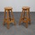 Beige Bar Stools in Pinewood, 1970s, Set of 2 For Sale - Image 8 of 8