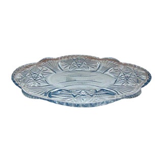 Light Blue Glass Bowl from Ząbkowice Steelworks, 1970s For Sale