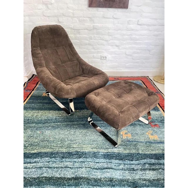 1970s Set of Earth Chair and Ottoman by Percival Lafer, Brazil, 1970s For Sale - Image 5 of 5