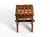 1940s Vintage Oak Stool with Seat in Leather Straps, 1940s For Sale - Image 5 of 18