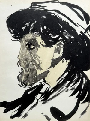 Kees Van Dongen, Self Portrait, Lithograph, 1925