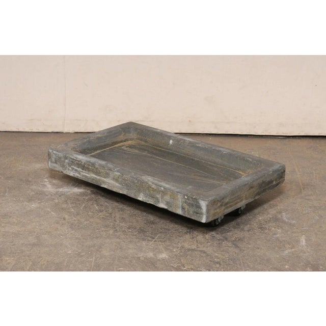 Antique Portuguese Stone Sink, 3 ft Wide For Sale - Image 10 of 11