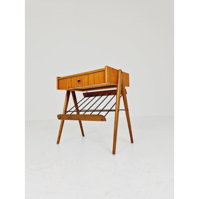 Mid-Century Modern Mid-Century Danish Teak Bedside Table For Sale - Image 3 of 16