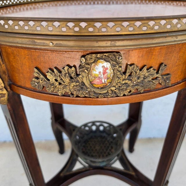 Antique 19th Century Louis XVI Revival Bouillotte Side Center Table For Sale - Image 12 of 17