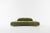 Le Croissant Modern Curved Sofa in Green For Sale - Image 10 of 11