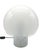 Iconic Mod. LTA6 Porcino table lamp designed by Luigi Caccia Dominioni in metal with a glass shade. Small chip on the...