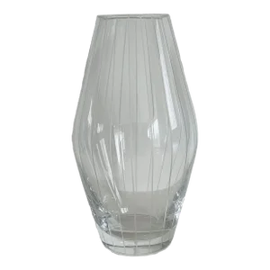 1980s Handblown Art Glass Vase “Linear” by Richard Meier for Nan Swid
