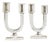 Vintage French Art Deco Candleholders in Crystal, 1930s, Set of 2 For Sale