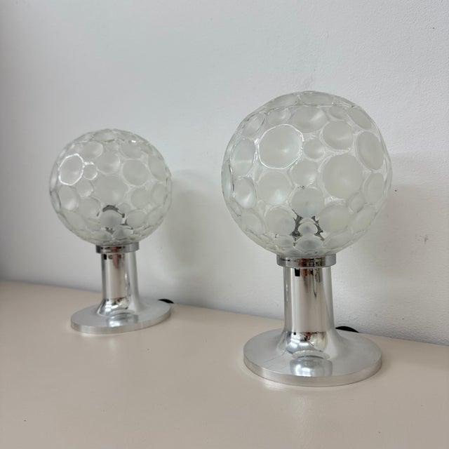 Glass Table Lamps from Hustadt Leuchten, 1970s, Set of 2 For Sale - Image 14 of 18