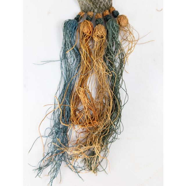 19th Century Chinese Silk Embroidered Forbidden Stitch Robe or Hair Embellishment For Sale - Image 12 of 13
