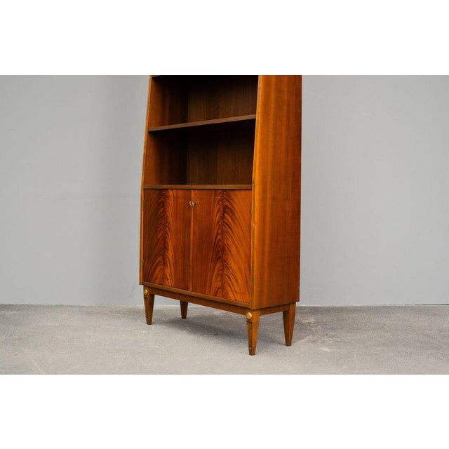 Mid-Century Brown Mahogany Bookcase For Sale - Image 15 of 18