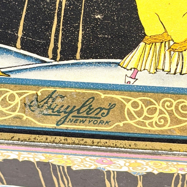 Mid-Century Modern Antique "Huyler’s New York" Candy Tin Litho Box For Sale - Image 3 of 12
