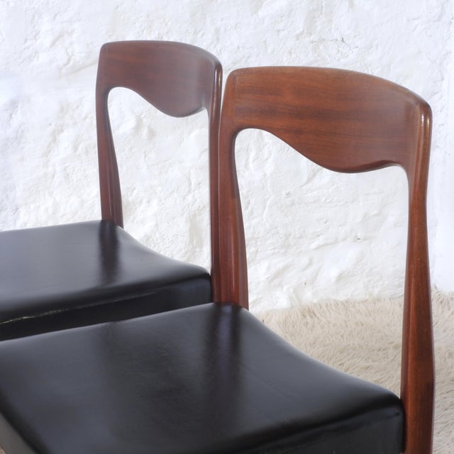 Scandinavian Style Dining Chairs, France, 1960s, Set of 4 For Sale - Image 9 of 17