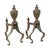 Antique British Victorian Brass Fire Dogs, 1880, Set of 2 For Sale - Image 16 of 18