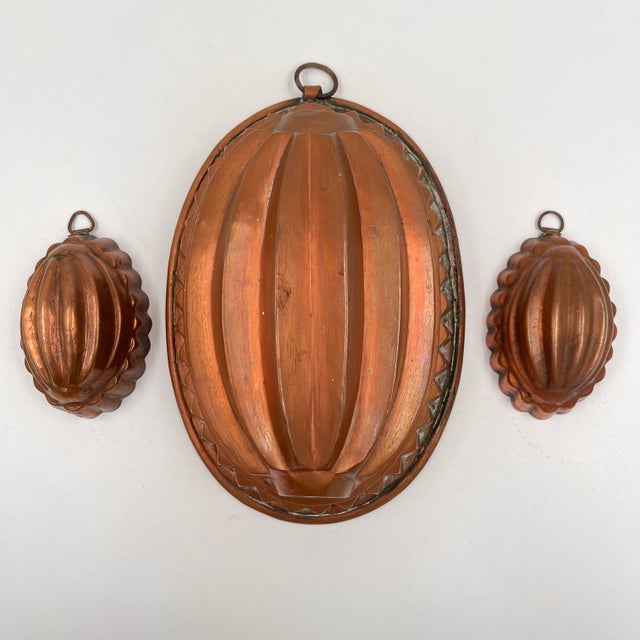 Late 19th C. Large Melon Copper Mold Cake Pan For Sale - Image 10 of 11
